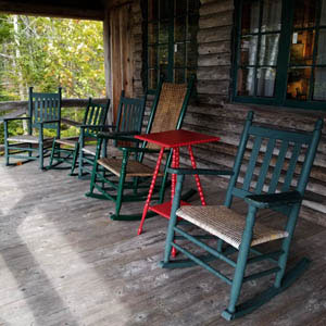 Porch at Crow's Nest Cottage