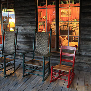 Porch at Crow's Nest Cottage